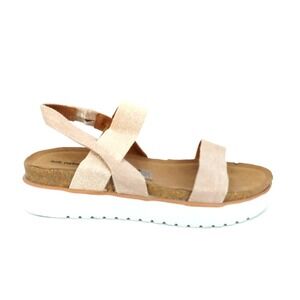 Not Rated Shoes Womens Gold Glitter 8.5 Slingback Sandals Stretch Straps Comfort